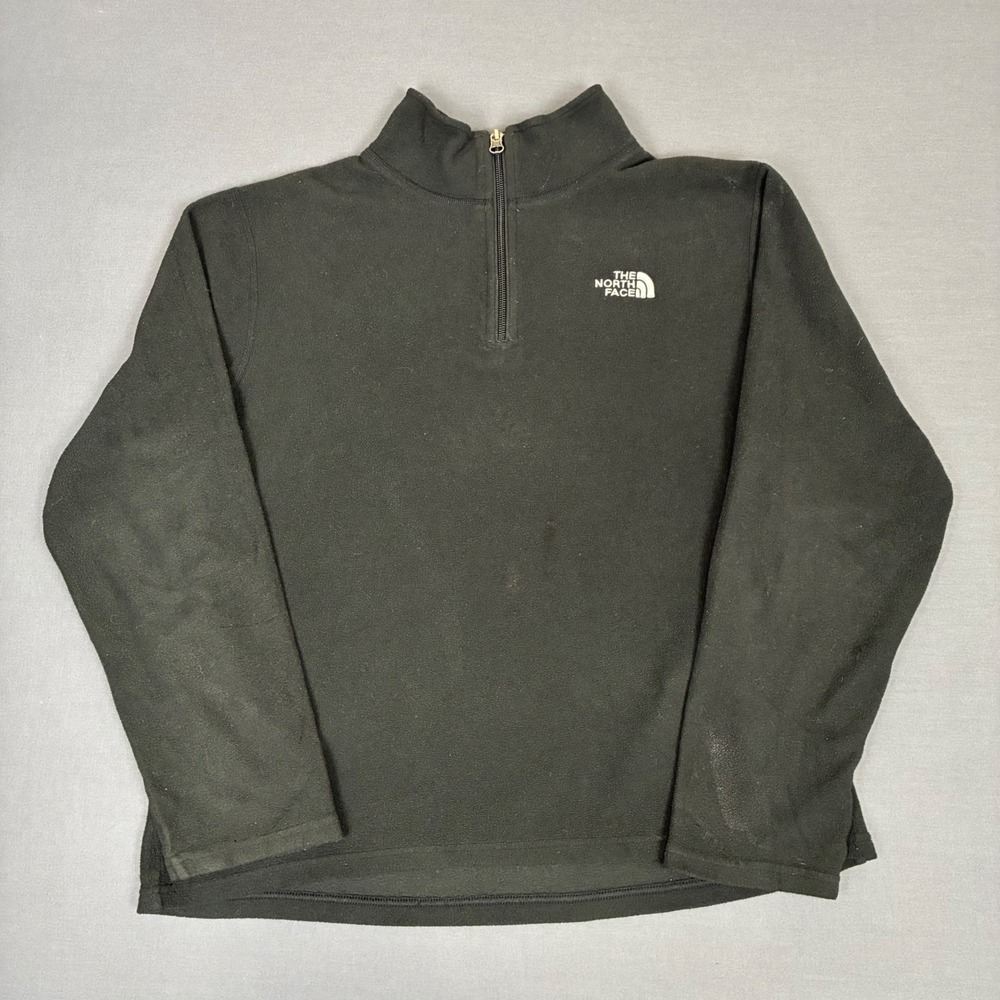 The North Face Black Fleece 1/4 Zip Pullover Sweater Boys Size XL 18-20